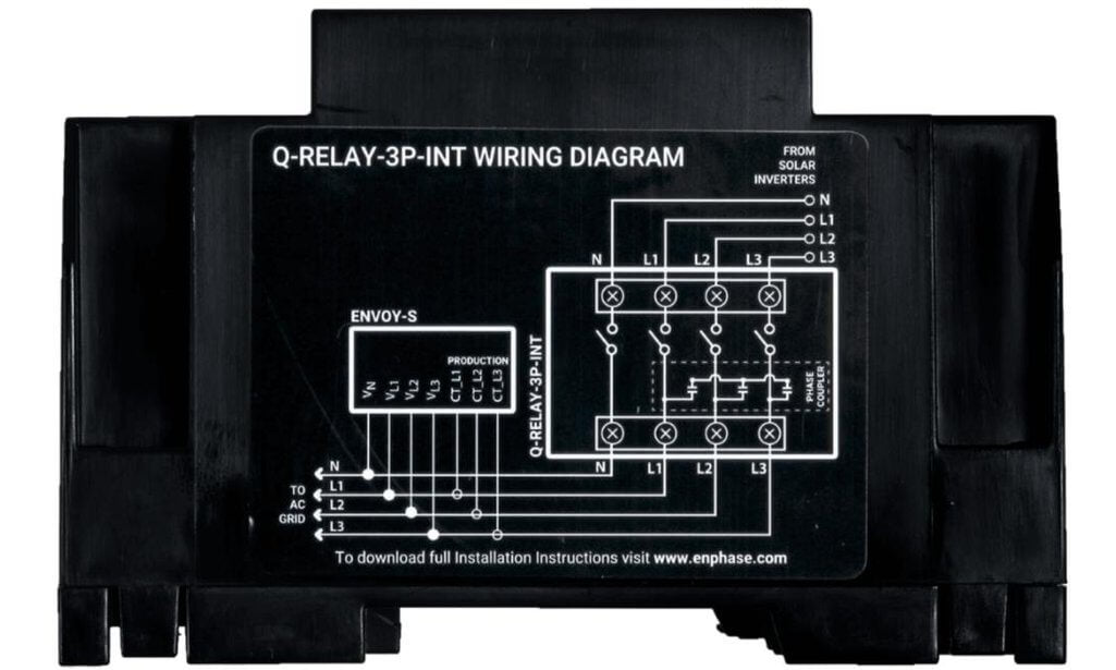 Contrôleur Relais Enphase 3P Multiphase - Modèle Q-RELAY-3P-INT - Lot De 3 Pièces, Livraison Rapide